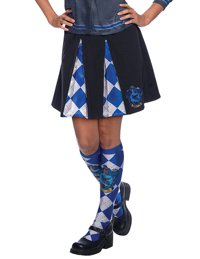 Jupe Serdaigle Harry Potter™ pour adulte noire et bleue avec blason