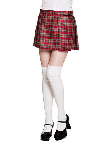 Červený škótsky kilt pre ženy 