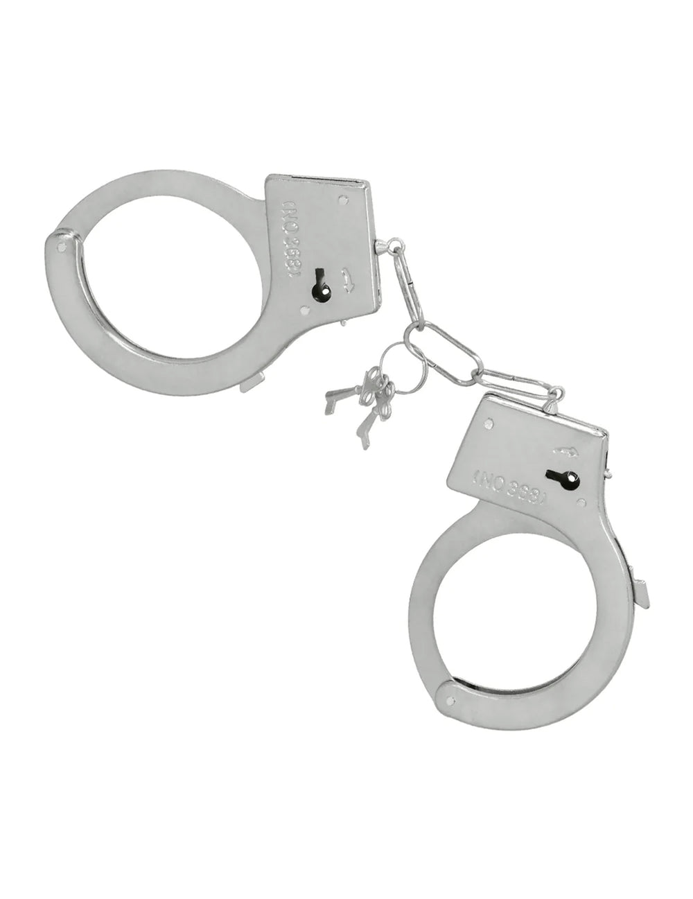 Menottes avec clés du kit 3 accessoires policier