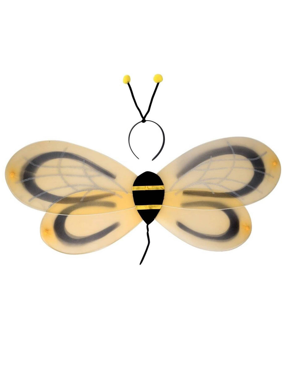 Détail des ailes et du serre-tête du kit accessoires abeille