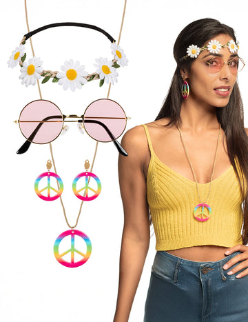 Deluxe Hippie Accessory Kit pre dospelých