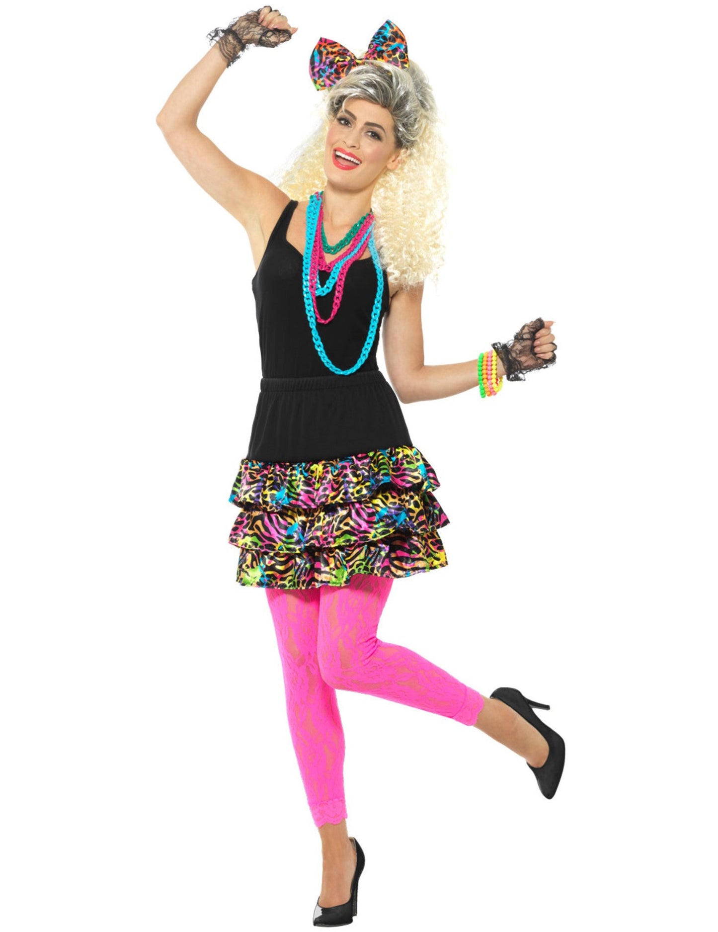 80. roky súprava Fluo Leopard Woman