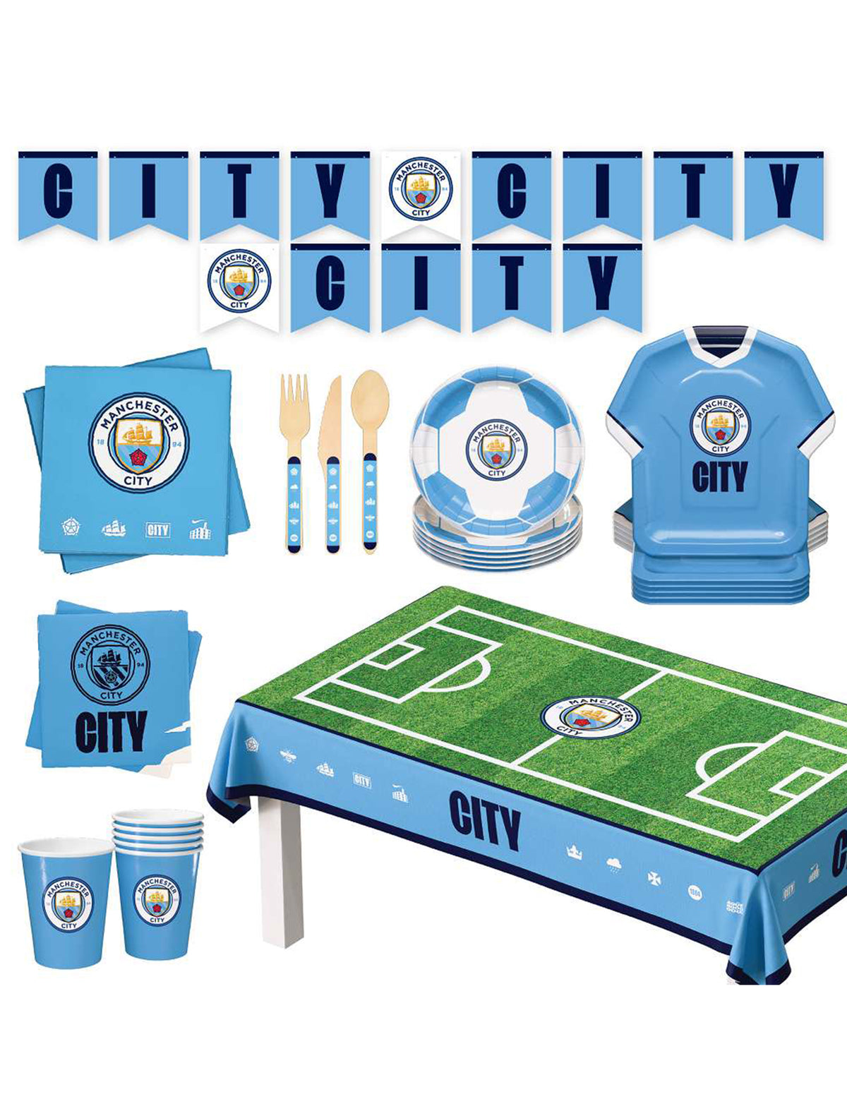 Narodeninová sada Manchester City Football Club 44 kusov