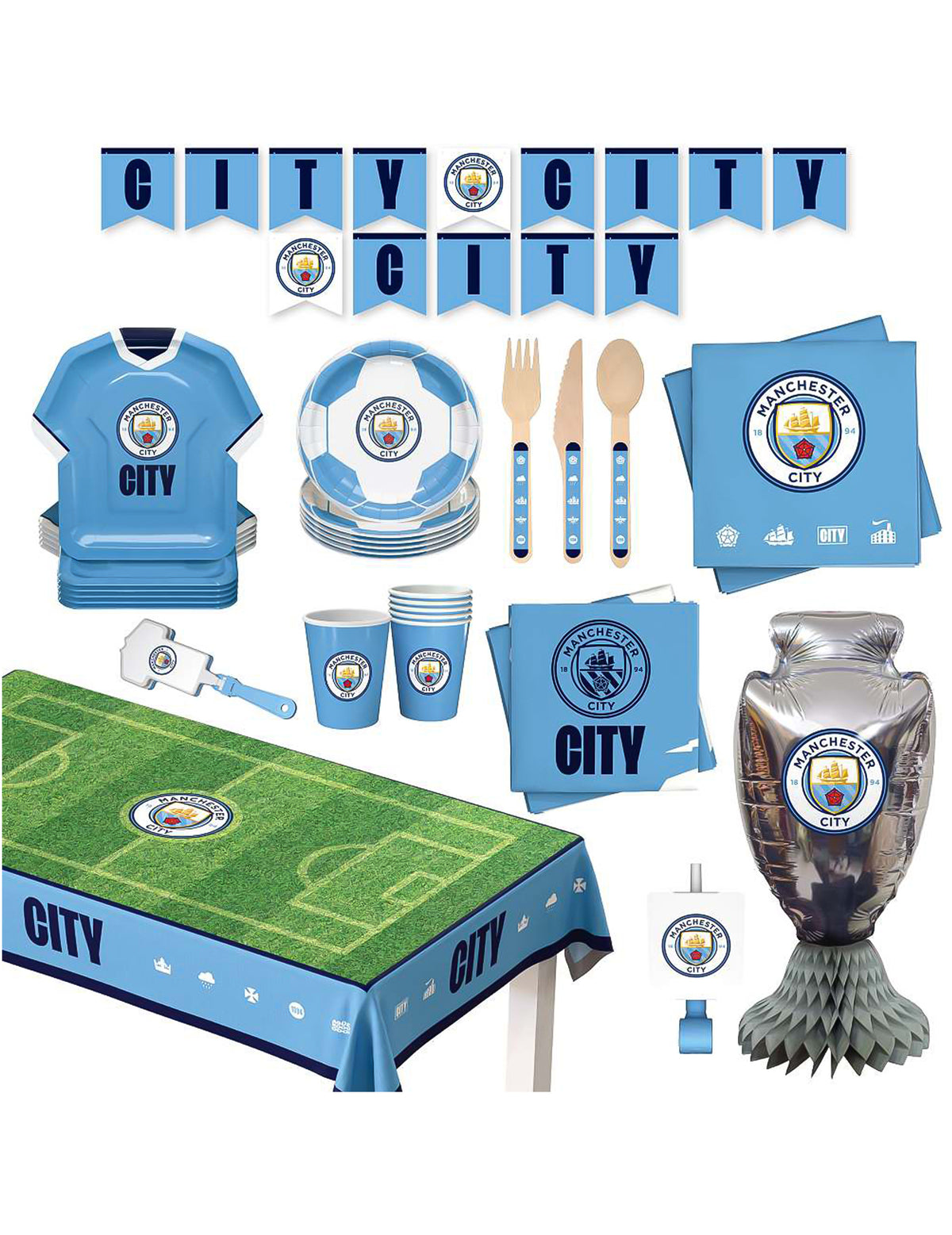 Narodeninová sada Manchester City Football Club 75 kusov