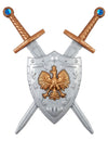 Shield Kit a 2 plastové meče pre deti