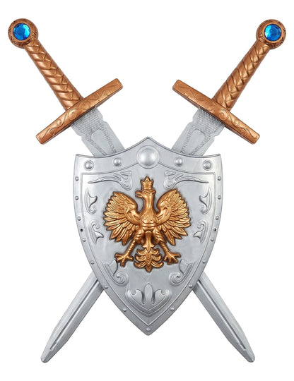 Shield Kit a 2 plastové meče pre deti