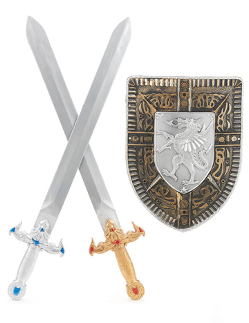 Shield Kit a 2 plastové meče pre deti