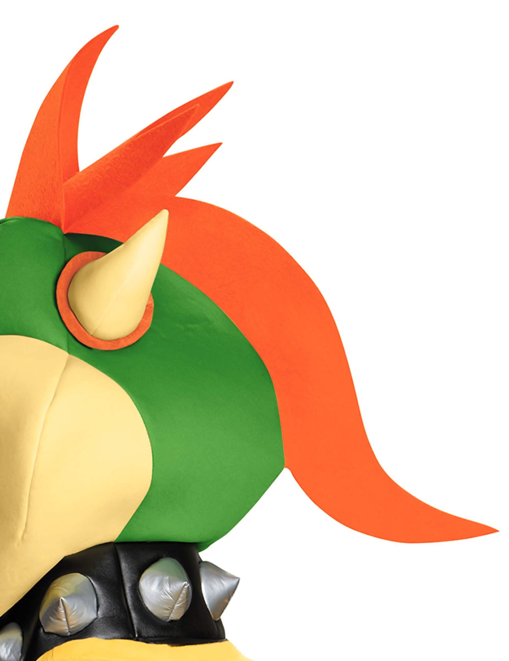 Detail pokrývky hlavy a náhrdelníka s hrotmi zo súpravy Bowser Nintendo®