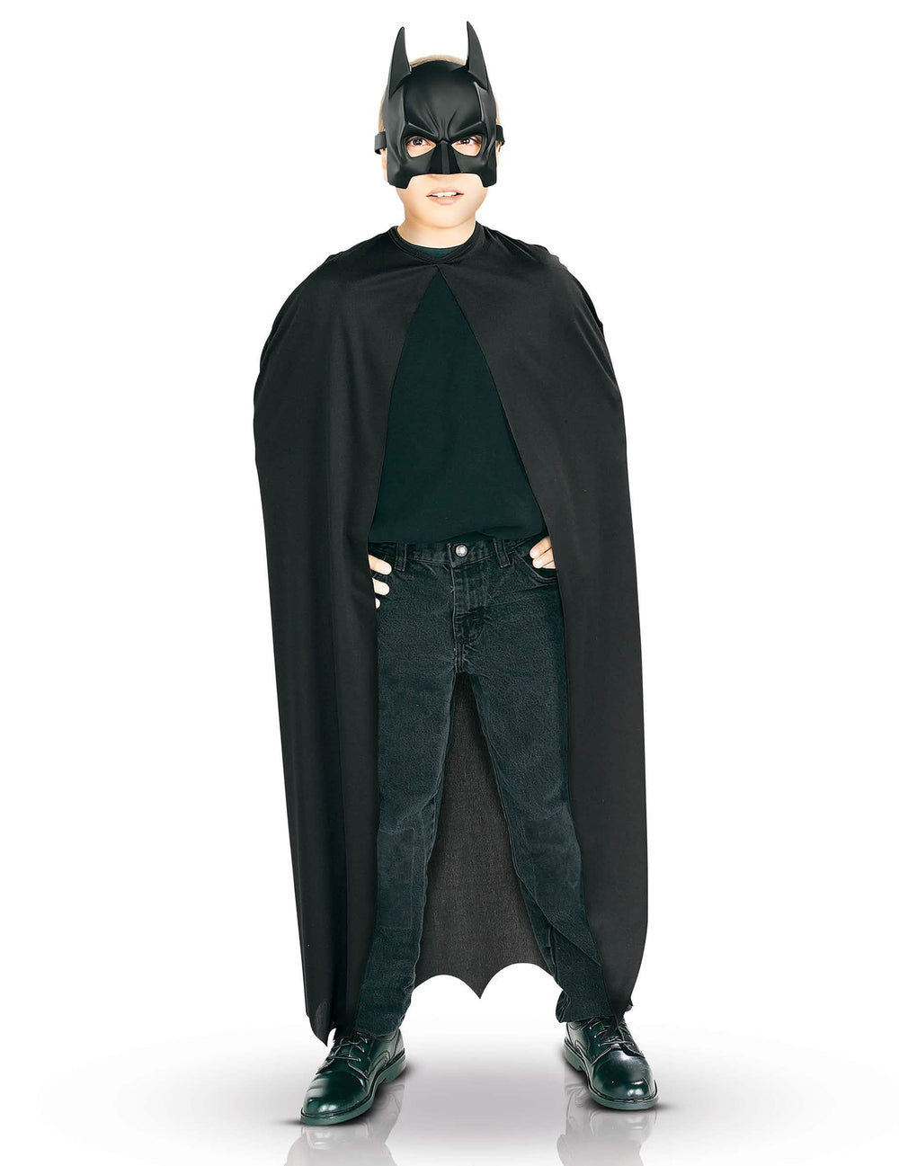 Kit cape et masque Batman pour garçon noir