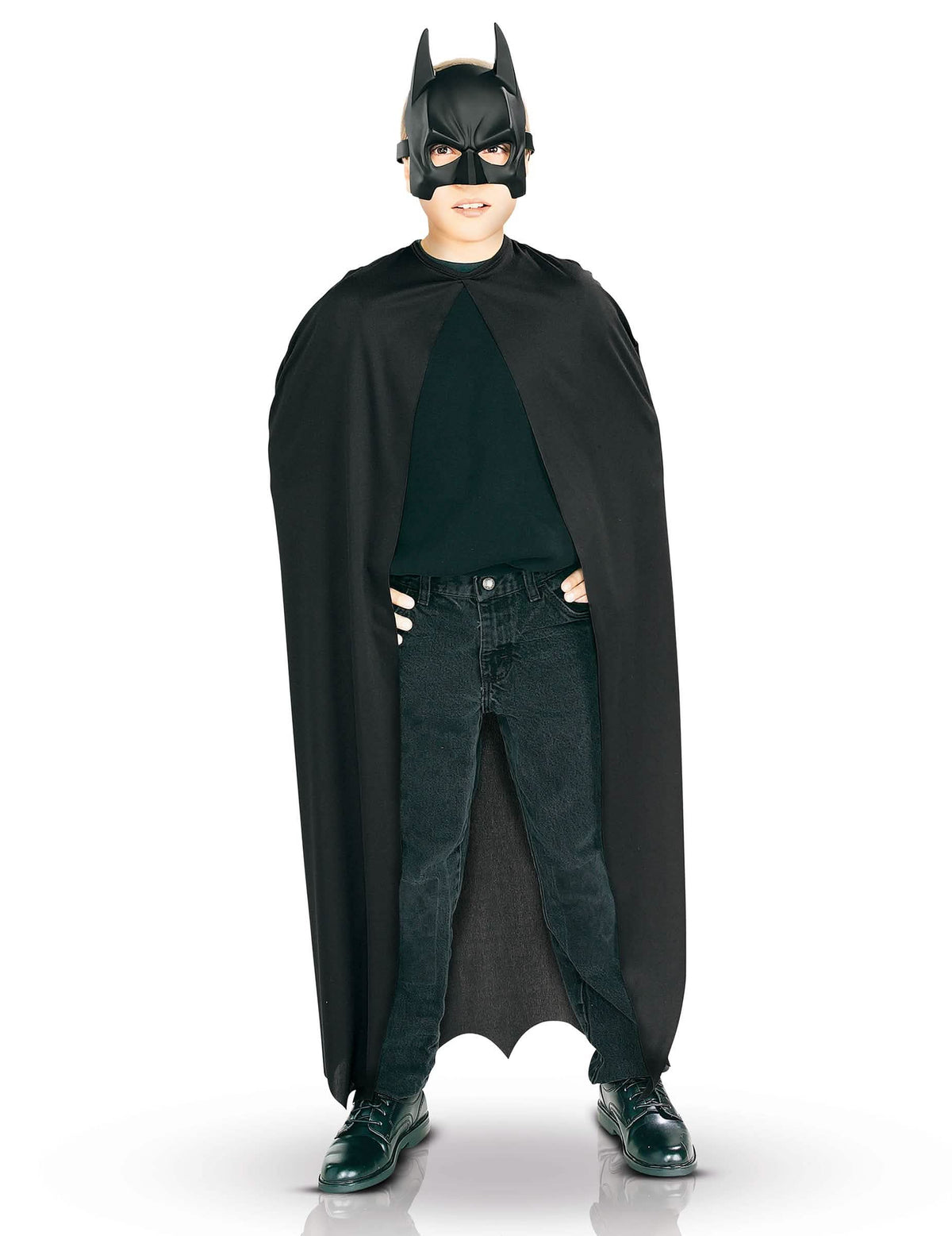 Kit cape et masque Batman pour garçon noir