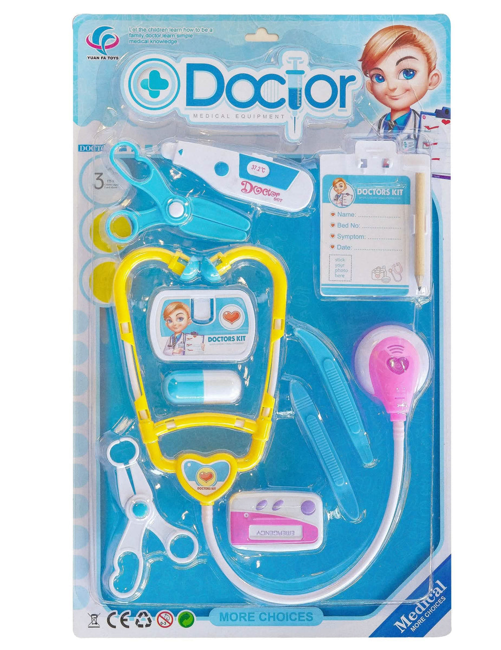 Prehľad balenia detského doktorského kitu