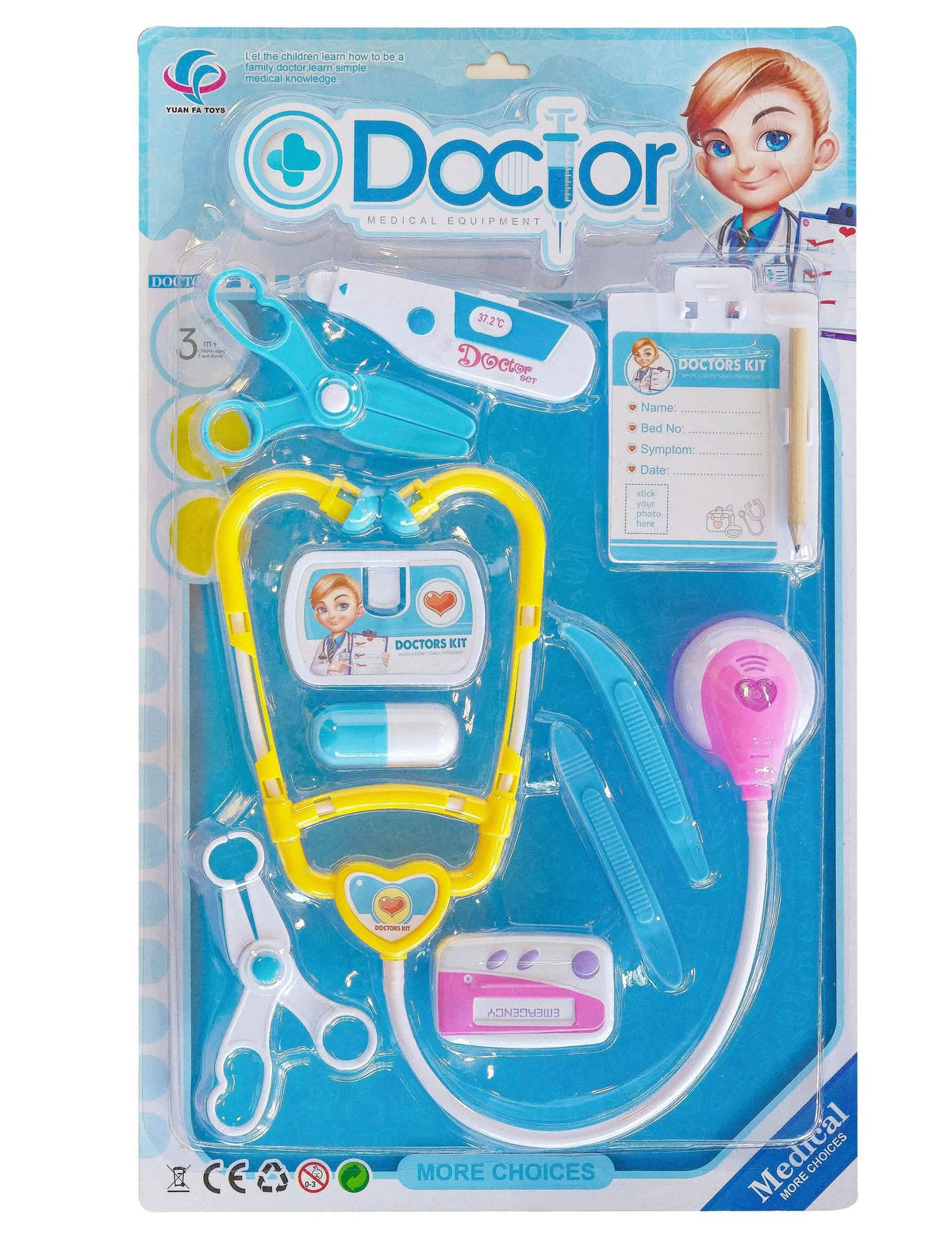 Prehľad balenia detského doktorského kitu