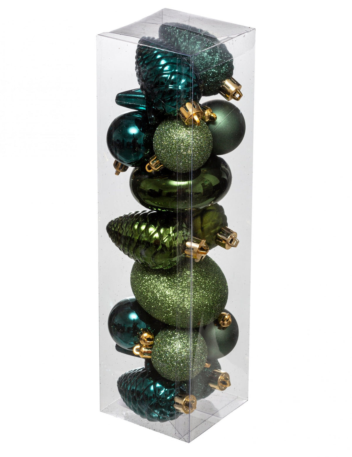 Kit décorations de sapin 18 pièces à suspendre bleu vert