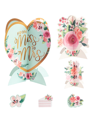 27-dielna sada na svadobnú výzdobu stola s potlačou Liberty od Miss to Mrs.