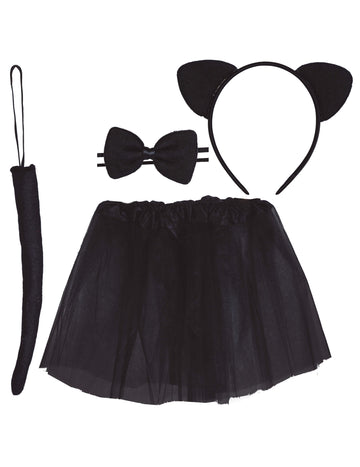 Detský kostým čiernej mačky