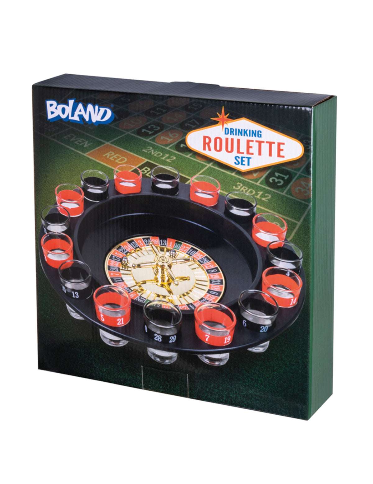 Vue du packaging du kit jeu apéro roulette