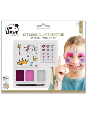 Make -up s detským jednorožecím tetovaním