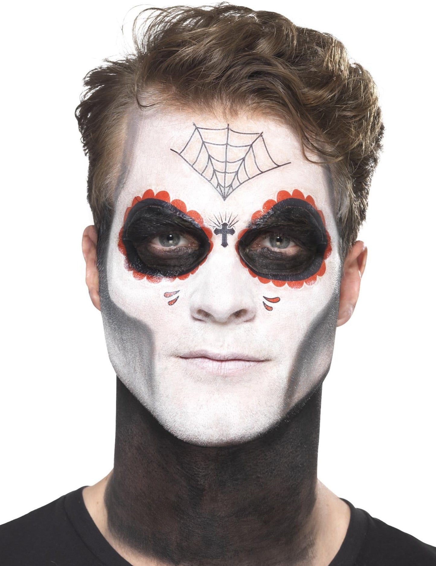 Mexická make -upová súprava na mexické kostrové make -up Dia de los Muertos