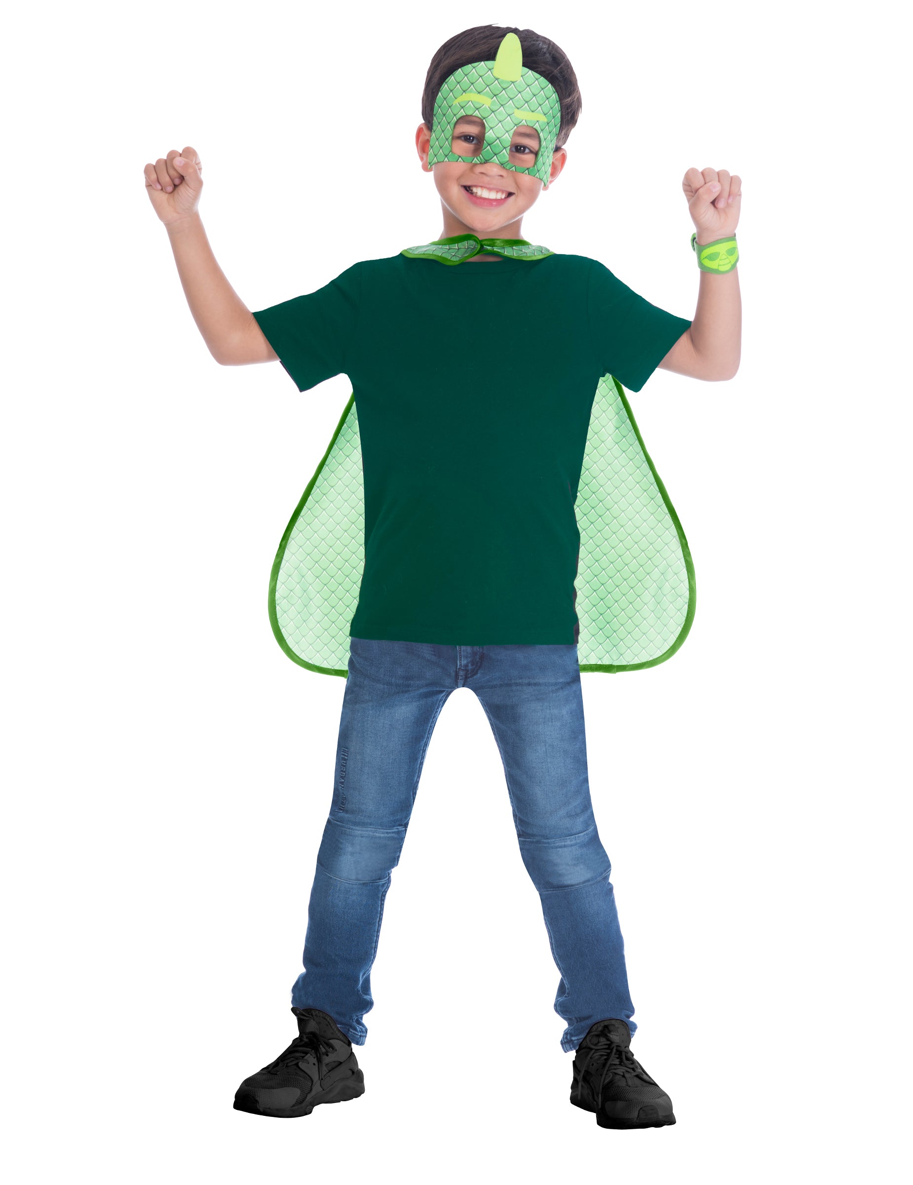Kit masque et cape Gluglu Pyjamasques pour enfant vert
