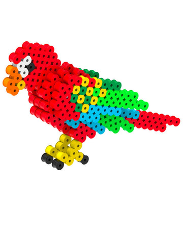 Sada 3D nažehľovacích korálok papagáj s príslušenstvom