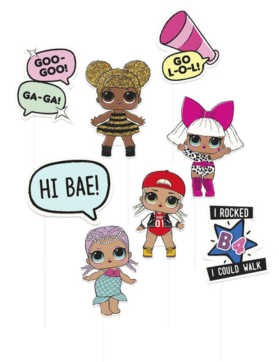 Kit photobooth LOL Surprise pour enfant multi-couleurs avec 8 accessoires