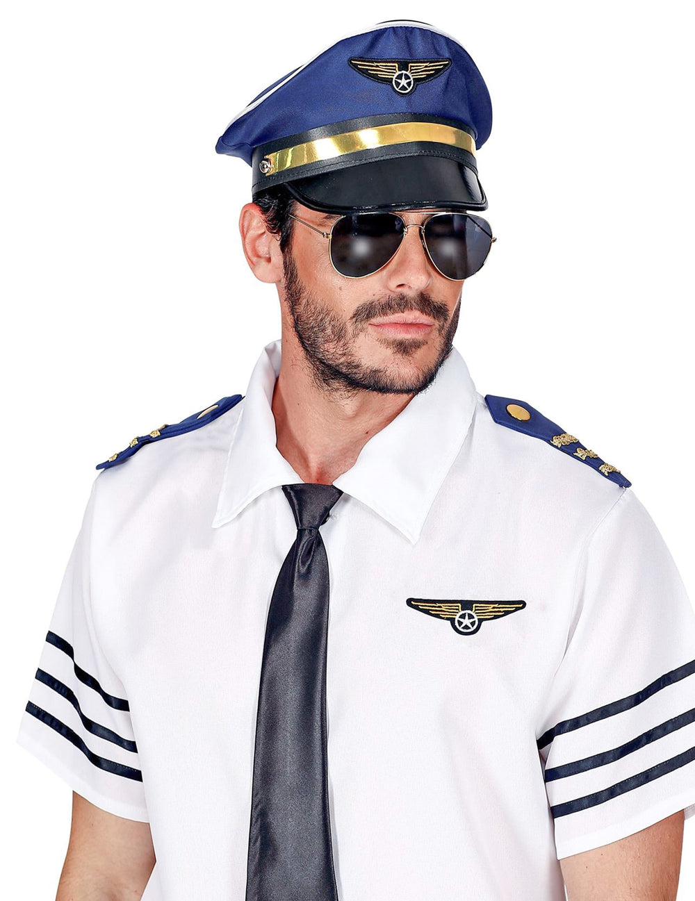 Gros plan sur les accessoires du kit pilote d'avion pour adulte