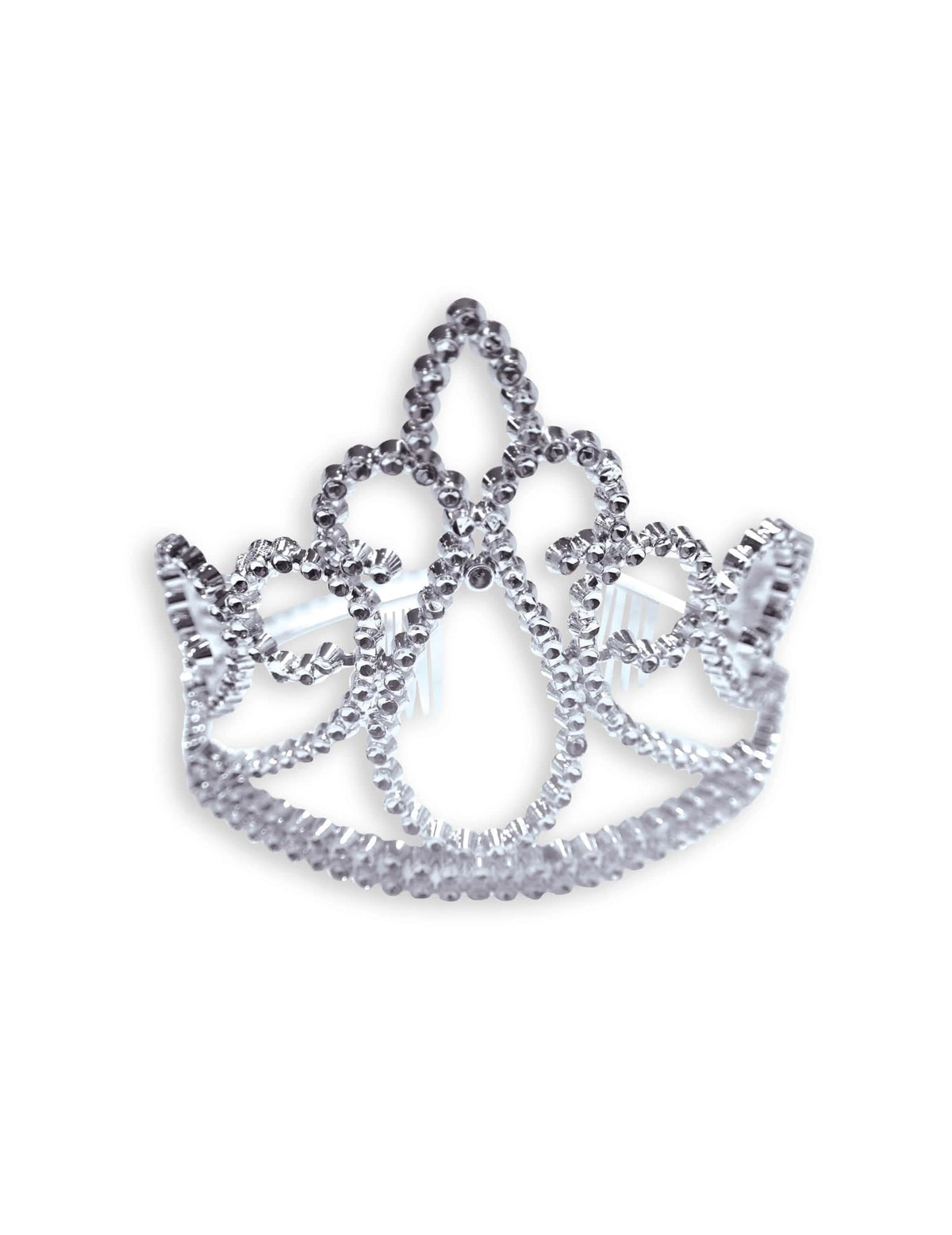 Strieborná tiara z balíčka s tiarou a čarovným prútikom pre princeznú