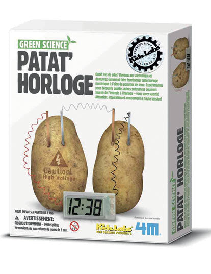 Súprava na výrobu zemiakových hodín 22 x 17 cm, energia zemiakov