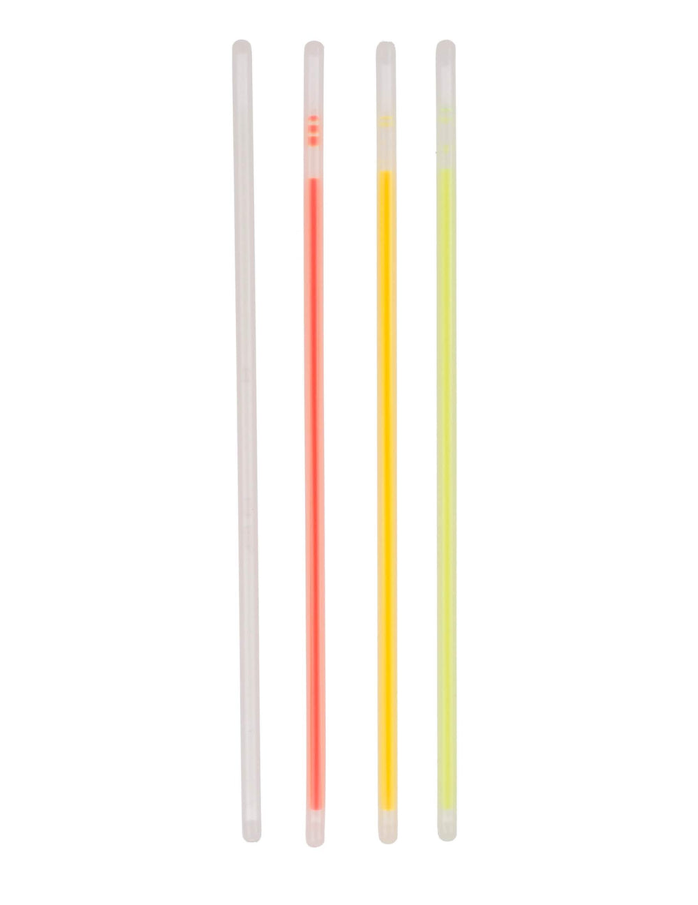 Détail des bâtons lumineux du kit silhouette phosphorescente pour adulte