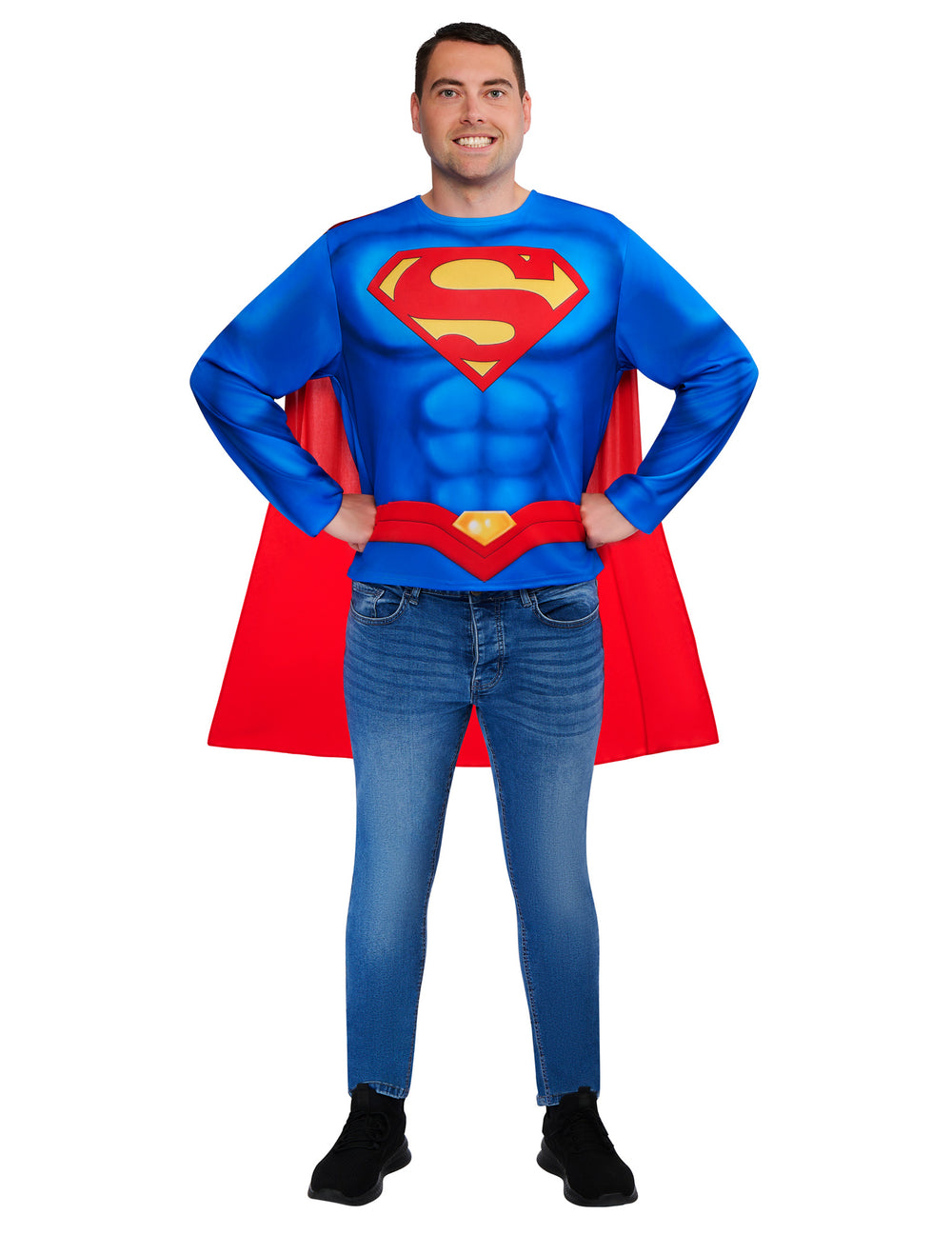 Kit top et cape Superman™ pour adulte bleu et rouge