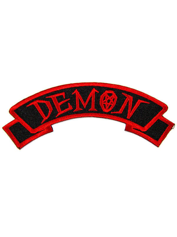 Patch Kreepsville Gothic Demon pour adulte noir et rouge