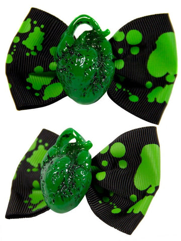 Kreepsville gotický srdcový vlasový doplnok 