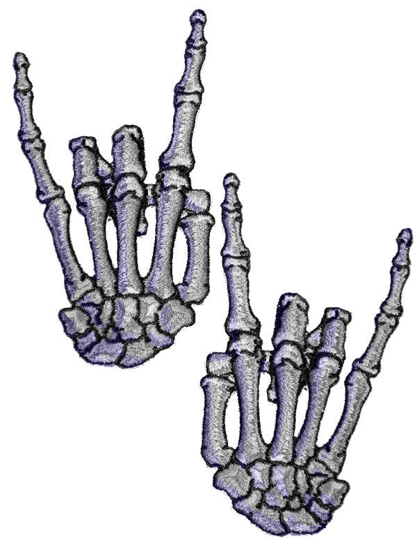 Kreepsville gotické nášivky kostlivecká ruka 