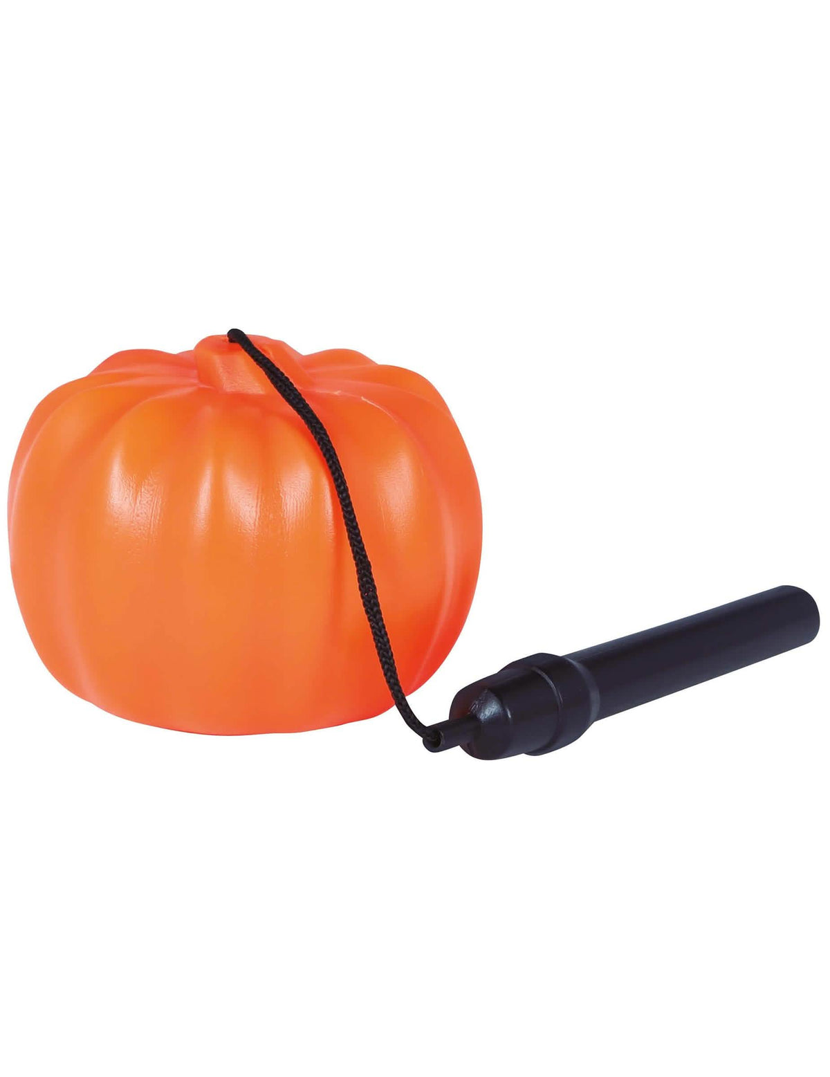Bočný pohľad na svietidlo tekvica na halloween