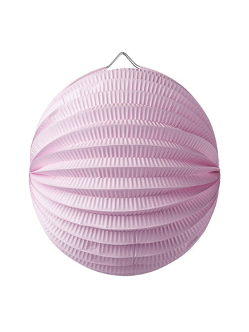 Lampiónová guľa 20 cm ružová z hrubého papiera 