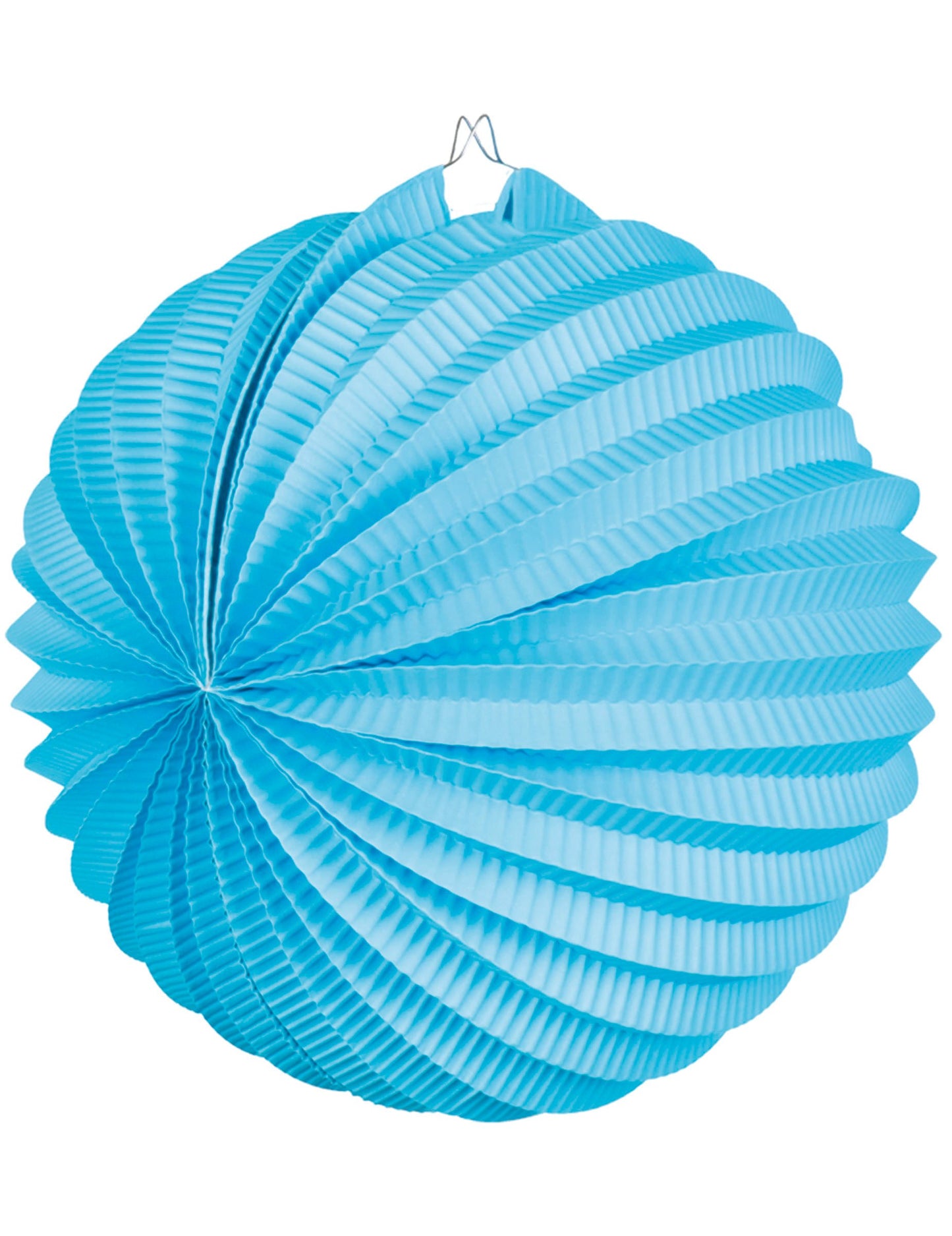 Lanterne boule pour suspension bleu turquoise