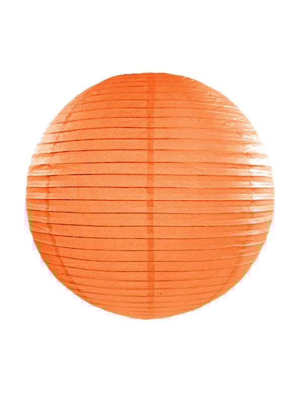 Oranžový japonský lampión 35 cm z papiera na zavesenie 