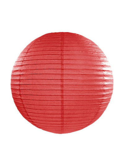 Lanterne japonaise rouge ronde en papier