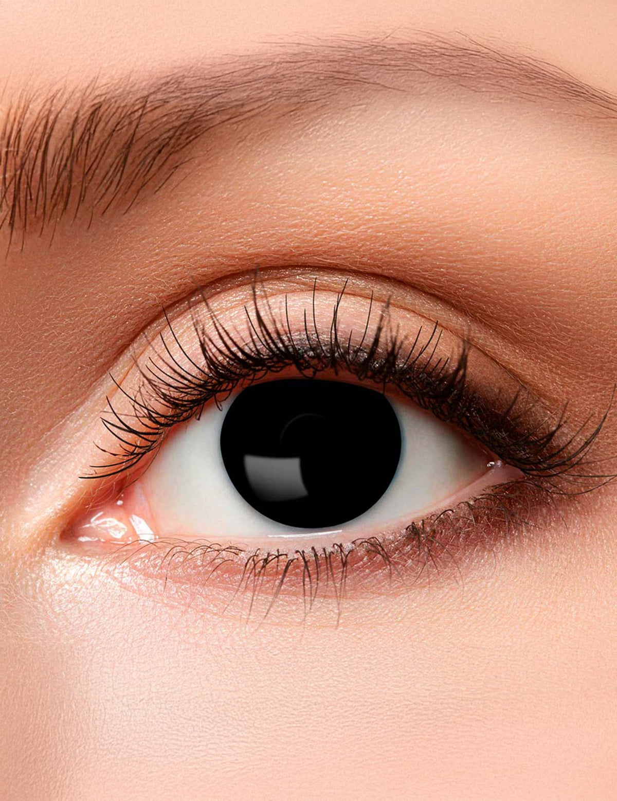Lentilles fantaisie oeil noir pour adulte noires