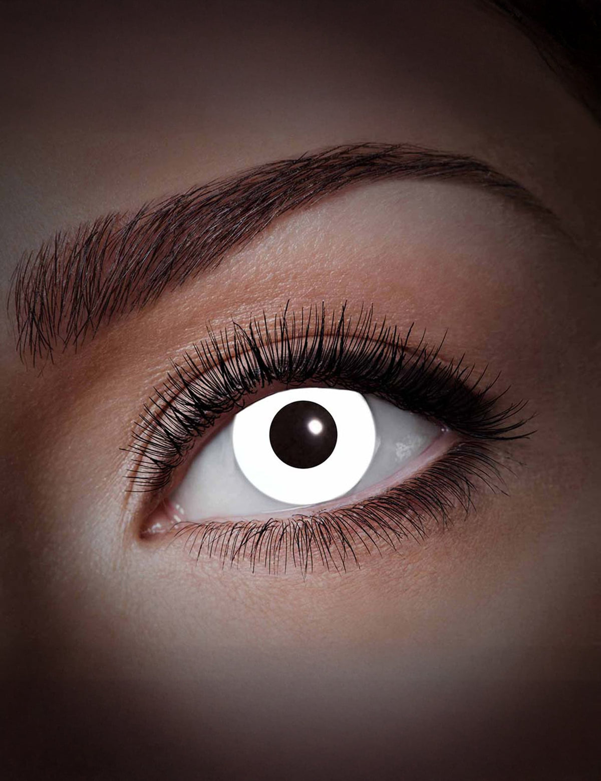 Lentilles fantaisie UV pour adulte blanc