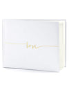 Livre d'or love blanc avec lettres dorées