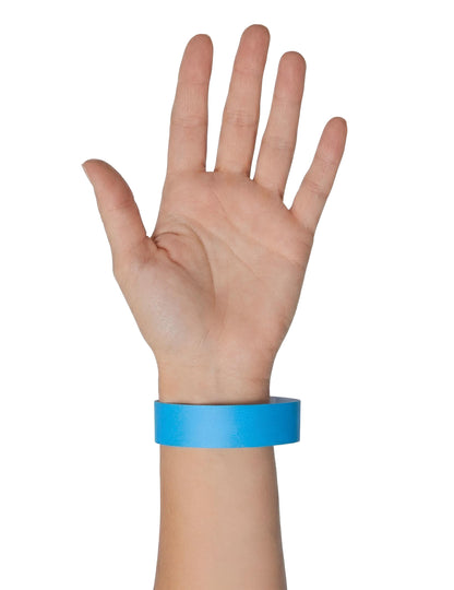 Sada 50 modrých eventových náramkov 