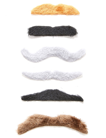 Šarža 6 dospelých adhéznych fúzy