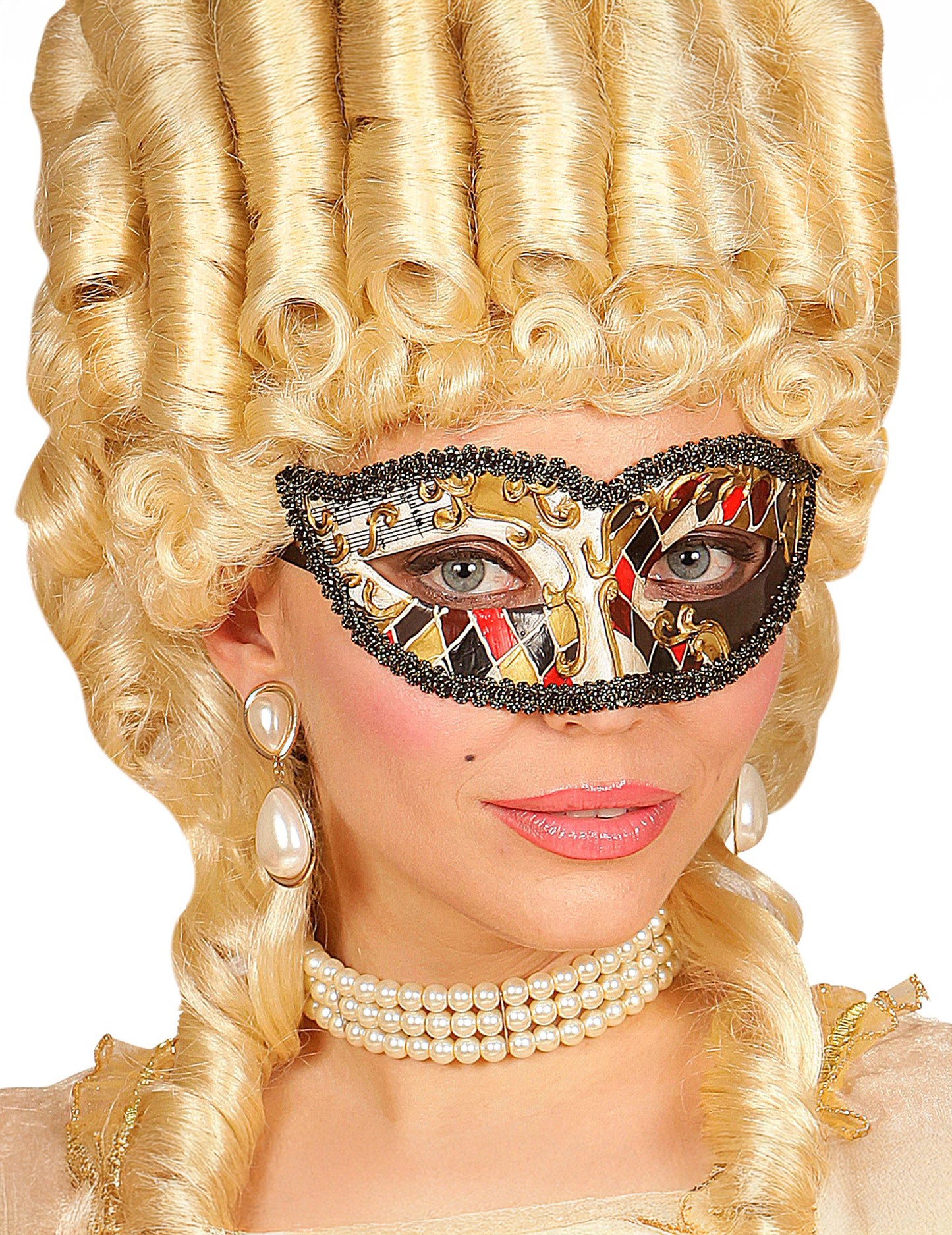 Benátsky harlekýnsky maska pre dospelých 