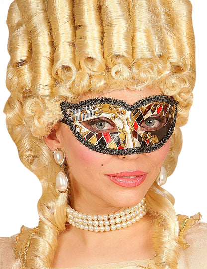 Benátsky harlekýnsky maska pre dospelých 