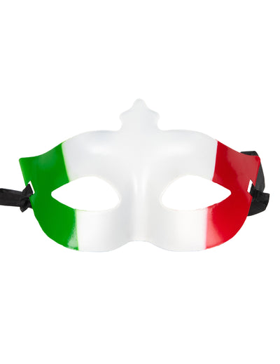 Loup Italie pour adulte vert blanc et rouge