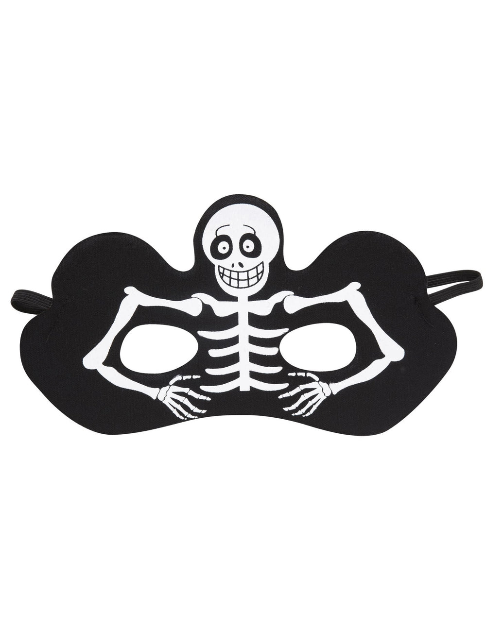 Loup squelette pour adulte noir avec motif blanc Halloween