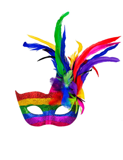 Viacfarebný benátsky vlk s dospelým perím