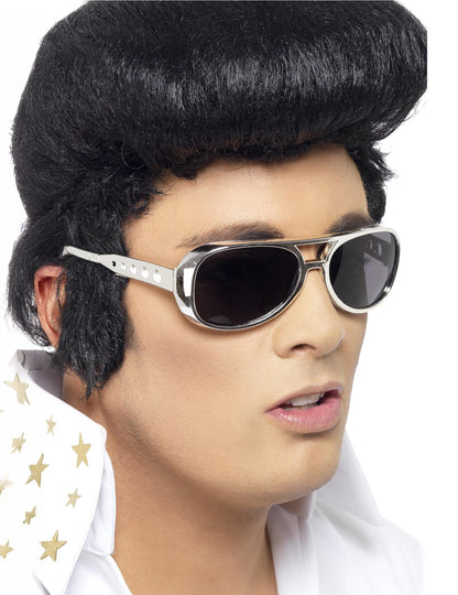 Okuliare pre dospelých strieborných elvisov