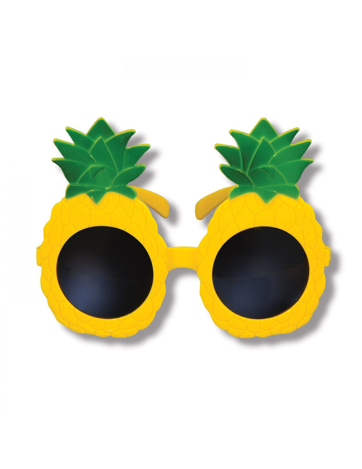 Lunettes ananas pour adulte jaunes et vertes